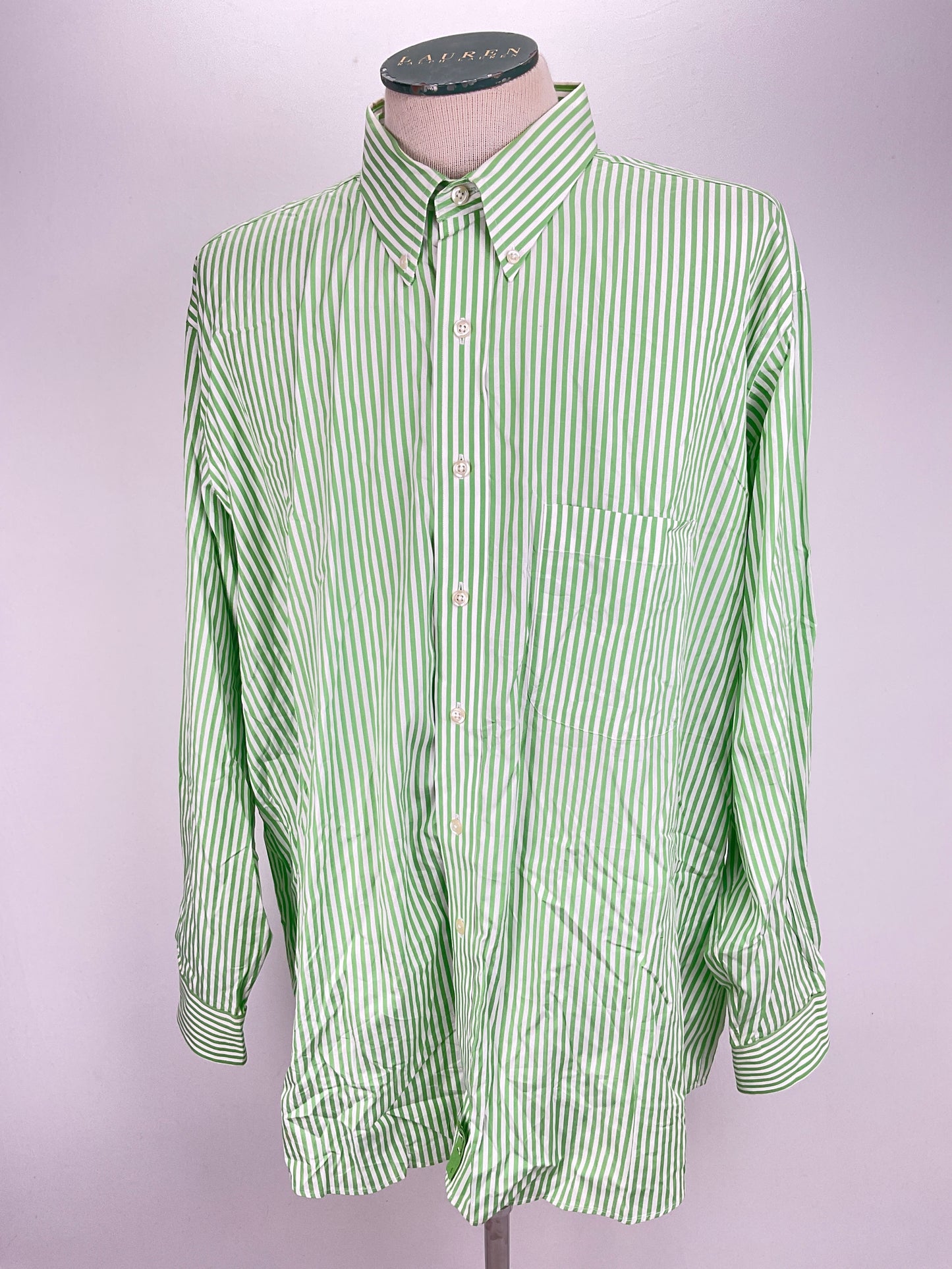 Camisa Verde de Rayas Paul Fredrick