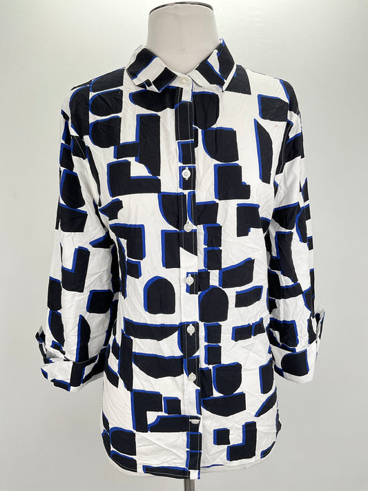 Camisa Blanco de Cuadro Chico’s