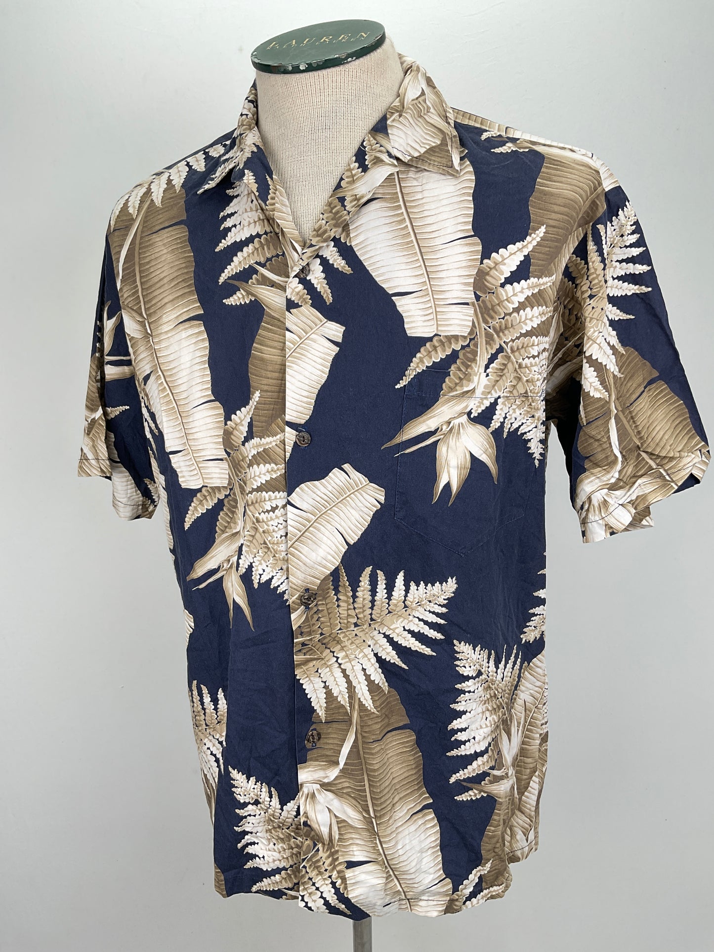 Camisa Azul marino Floral Royal Creations
