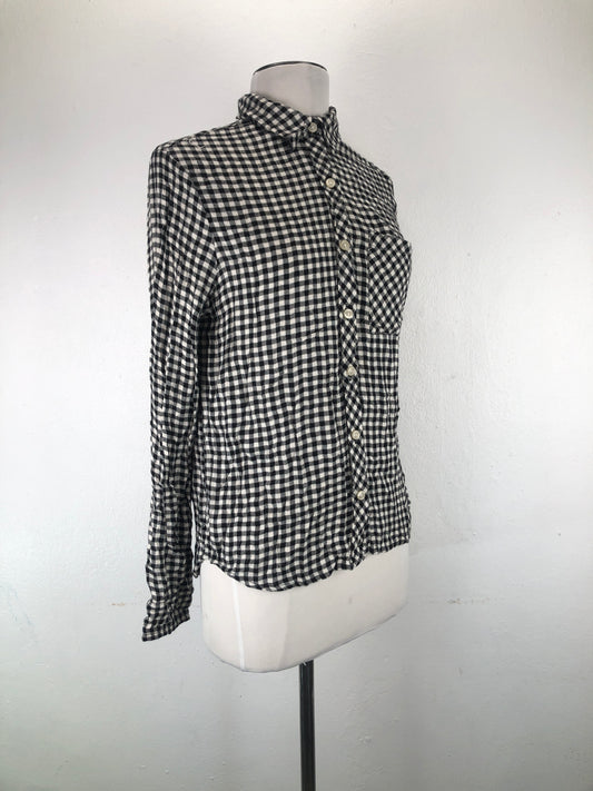 Camisa Negro de Cuadro Forever21