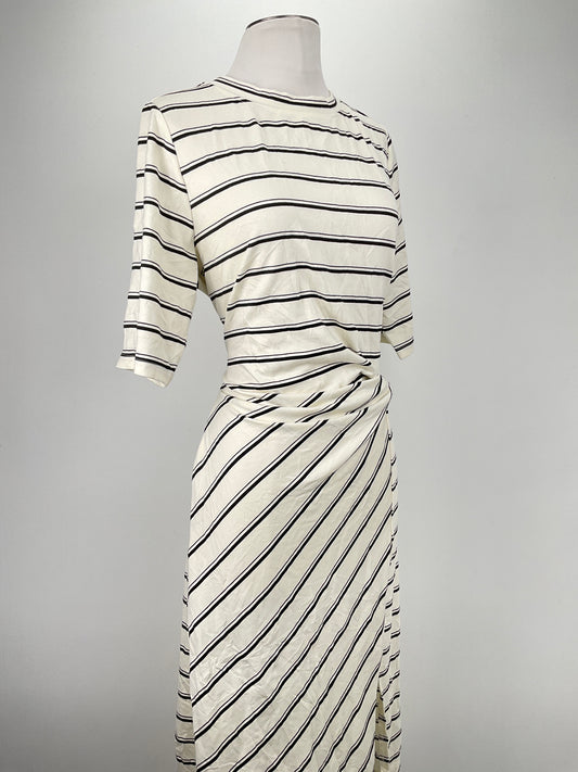 Vestido Beige de Rayas Twrhll