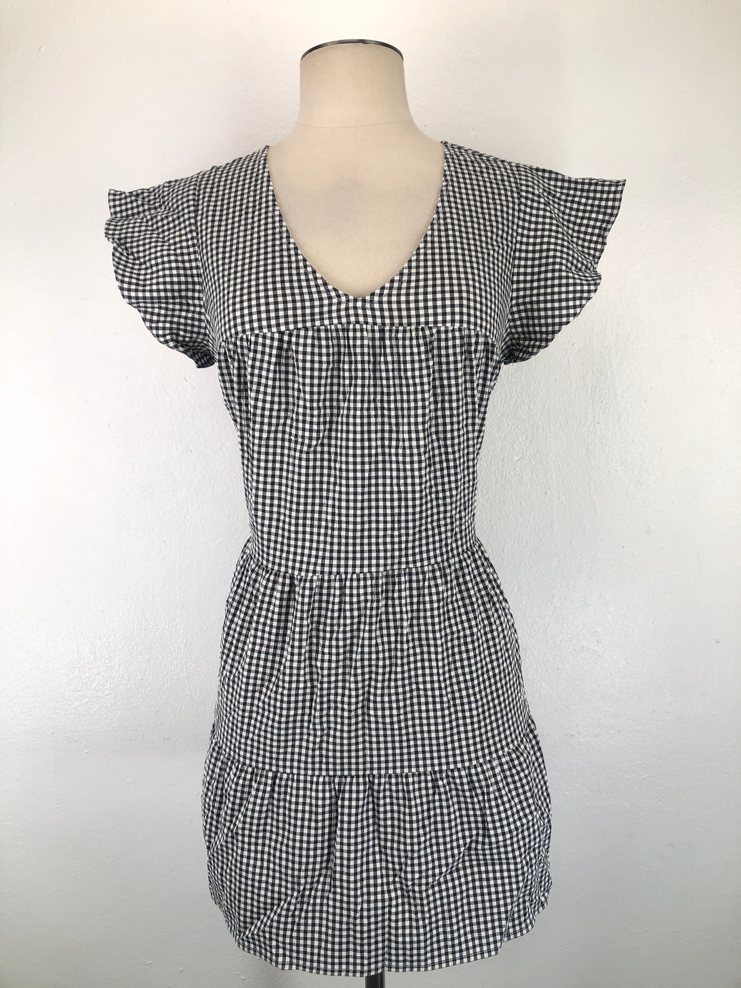 Vestido Negro de Cuadro Mi Ami