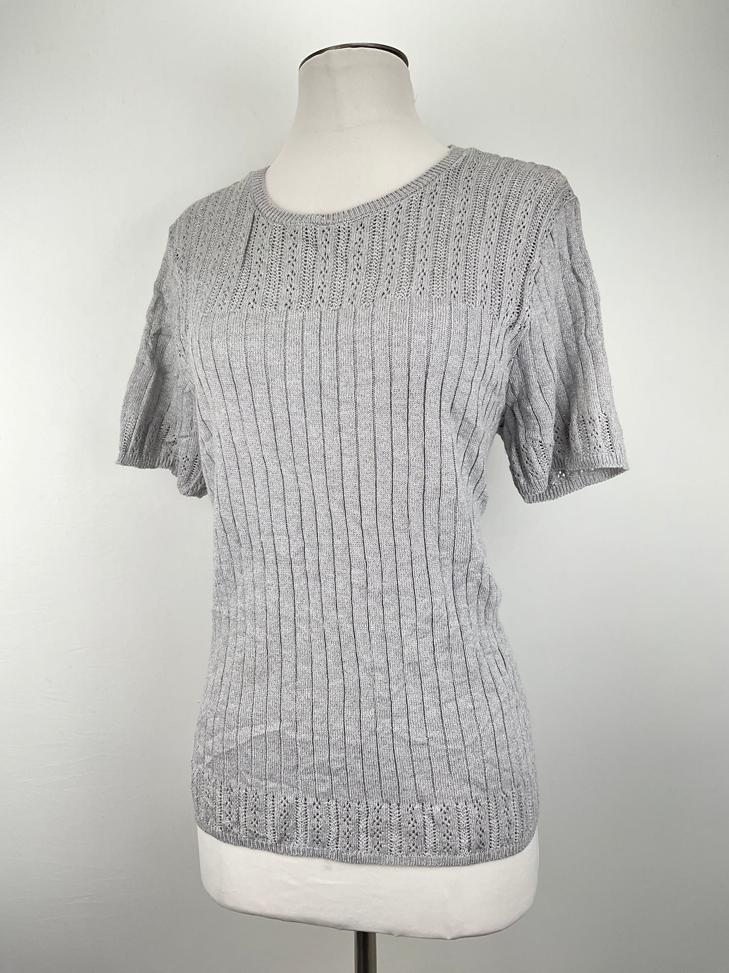 Blusa Gris de Brillo Alfredo Dunner