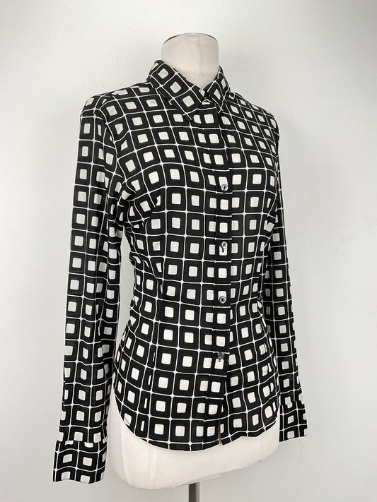 Camisa Negro de Cuadro New York Company