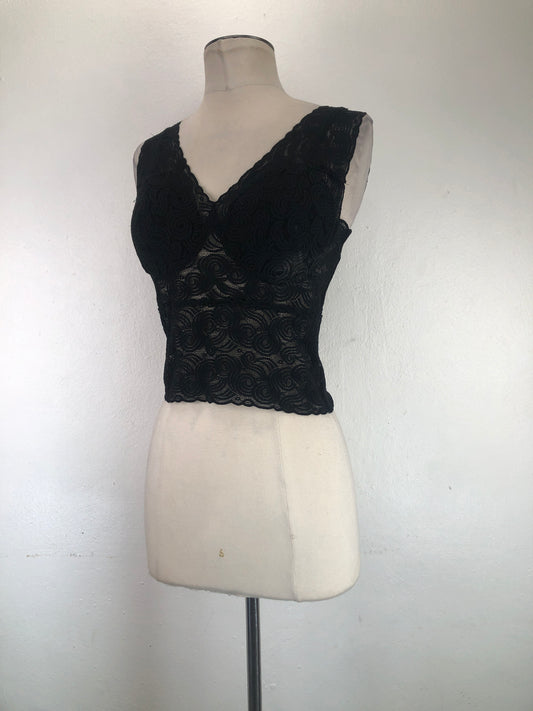 Blusa Negro Floral My Tien