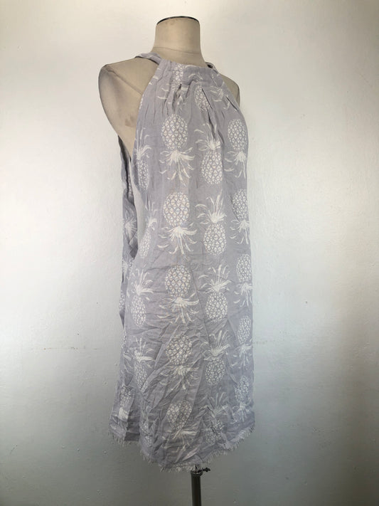 Vestido Gris de Floral Charli Paige