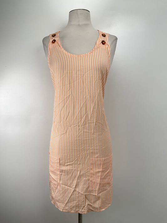 Vestido Naranja De Rayas Variangis