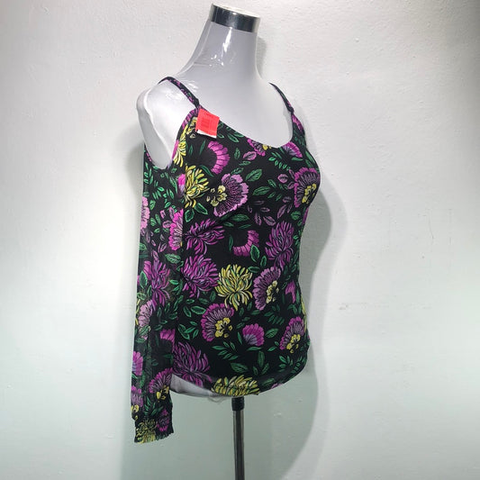 Blusa Negro de Flores I.N.C