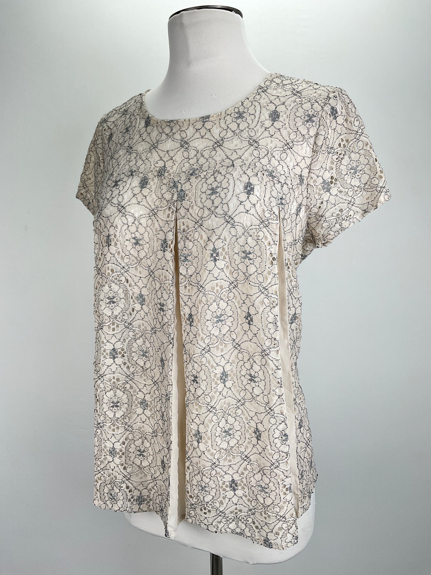 Blusa Crema Floral Variangis
