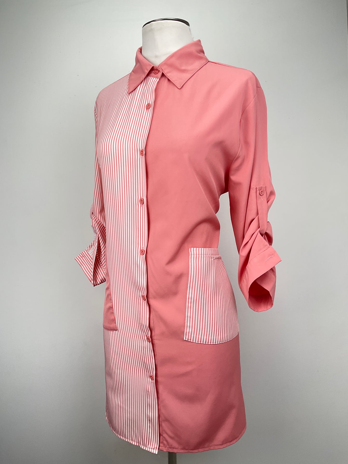 Vestido Camisero Naranja Mengsi