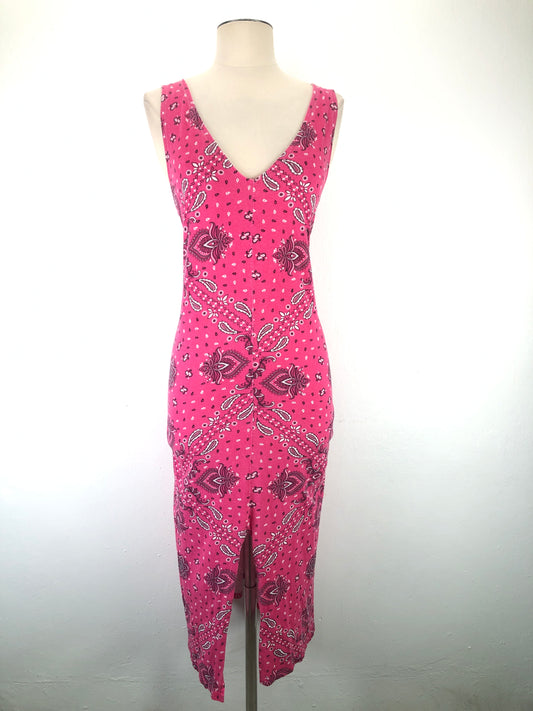 Vestido Rosado de Flores Sfera Casual