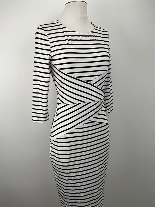 Vestido Blanco de Rayas Rephyllis