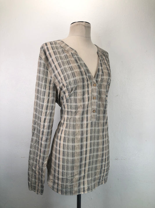 Blusa Crema de Caudro Variangis