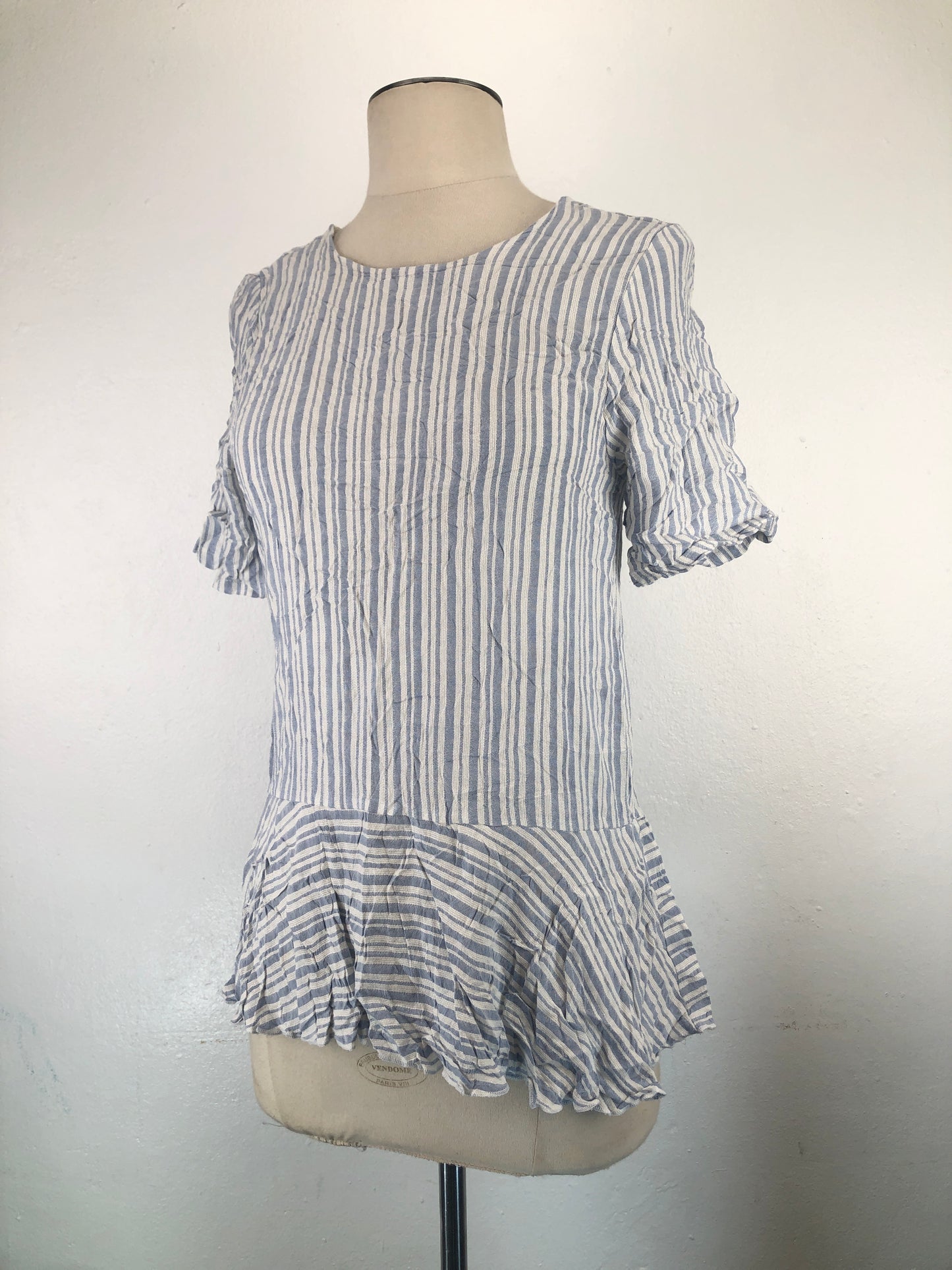 Blusa Azul Claro De Rayas Creek