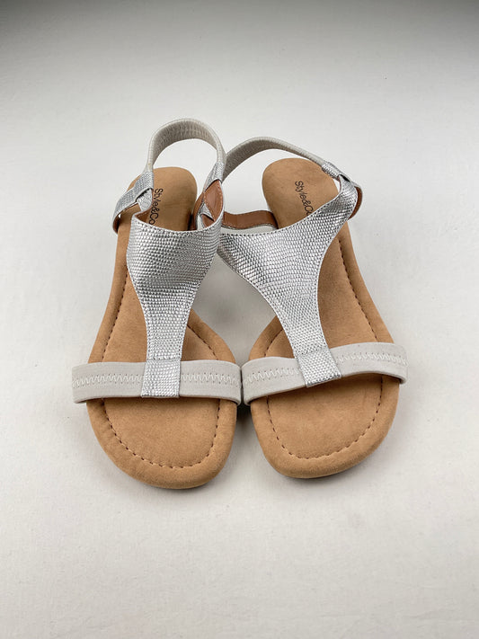 Zapatilla Plateado Plataforma Style Co