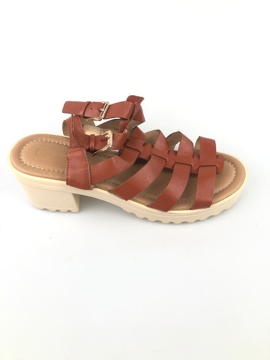 Zapatilla Marron de Tacon Comfont