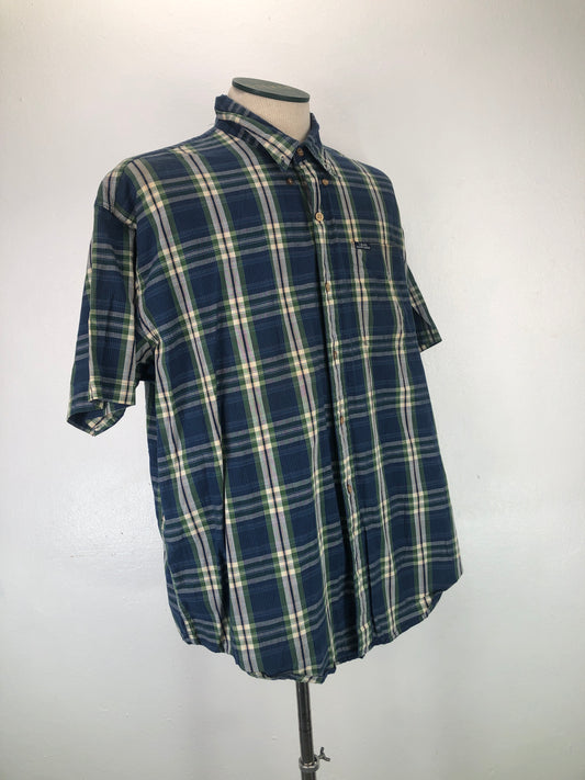 Camisa Azul de Cuadro Chaps