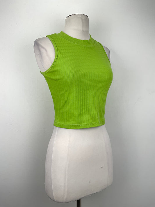 Blusa Verde Limon de Rayas Shun bo
