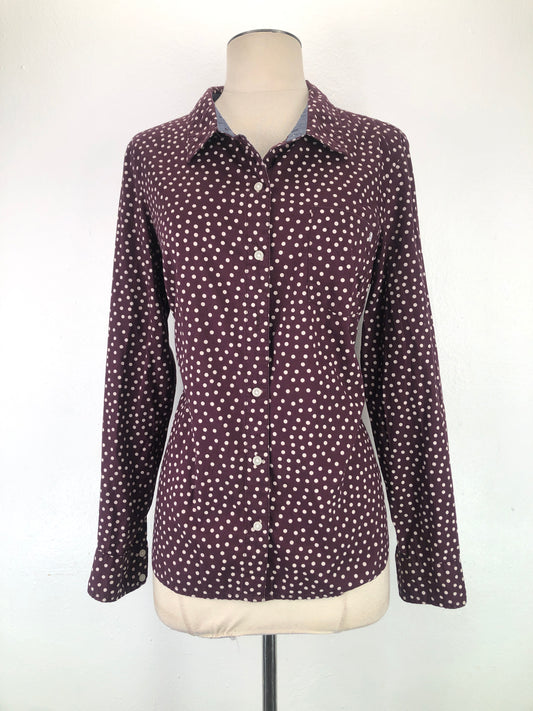 Camisa Rojo vino de Lunares Tommy Hilfiger