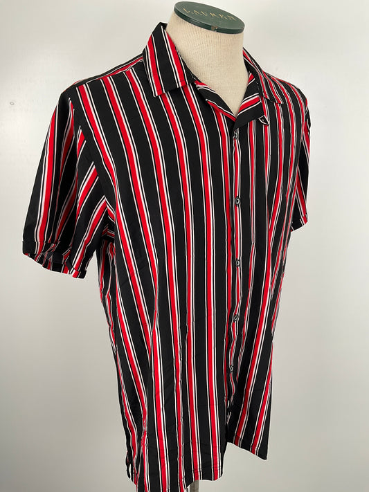 Camisa Negro de Rayas Stretch