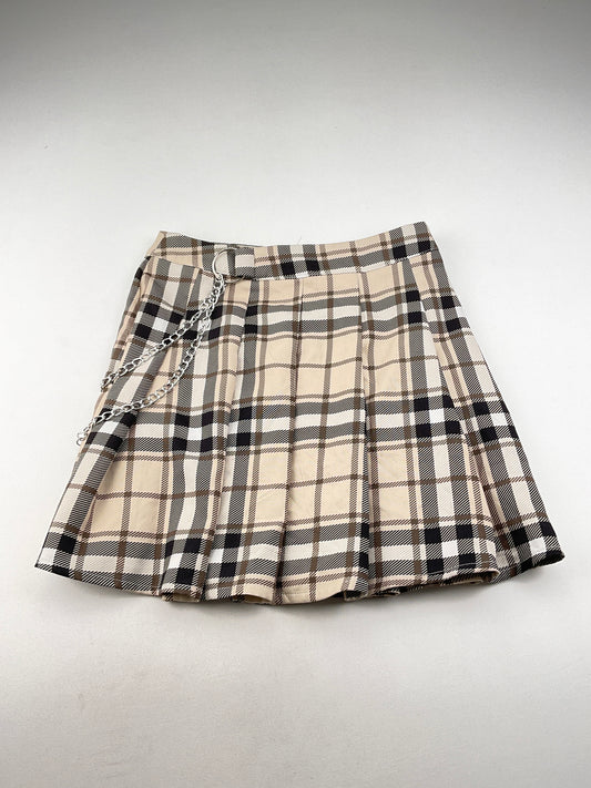 Falda Crema de Cuadro Variangis