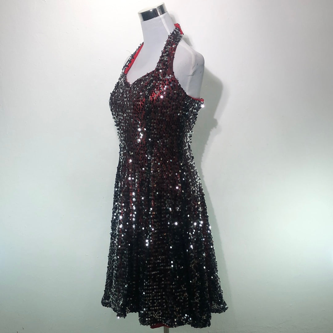 Vestido Negro de Brillo Rivars