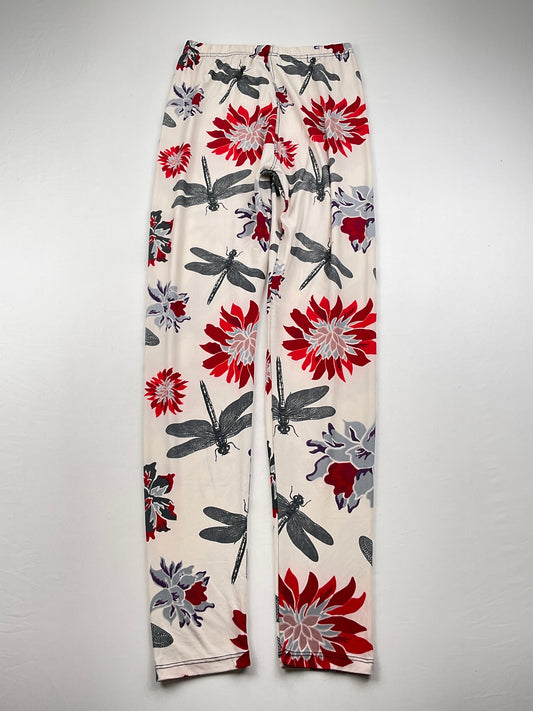 Licra Crema Floral Deportivo Variangis