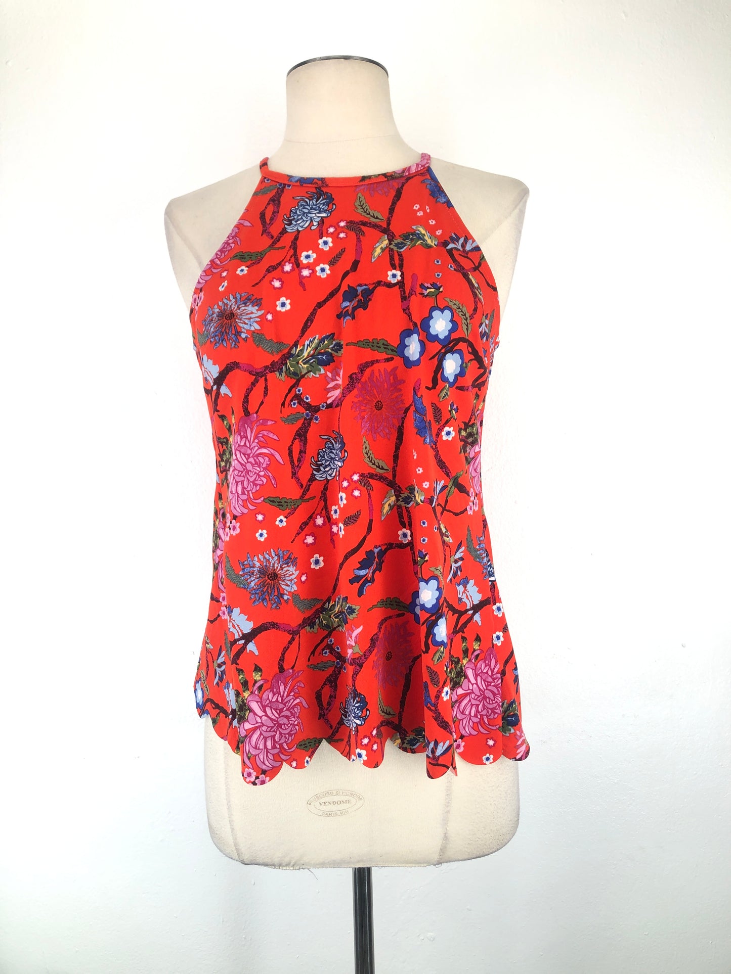 Blusa Naranja de Flores Candies