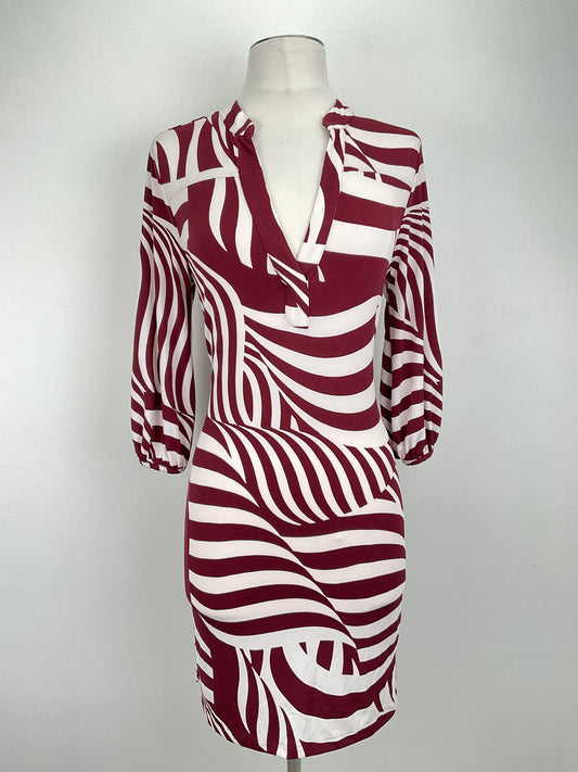 Vestido Rojo Vino Banana Republublic