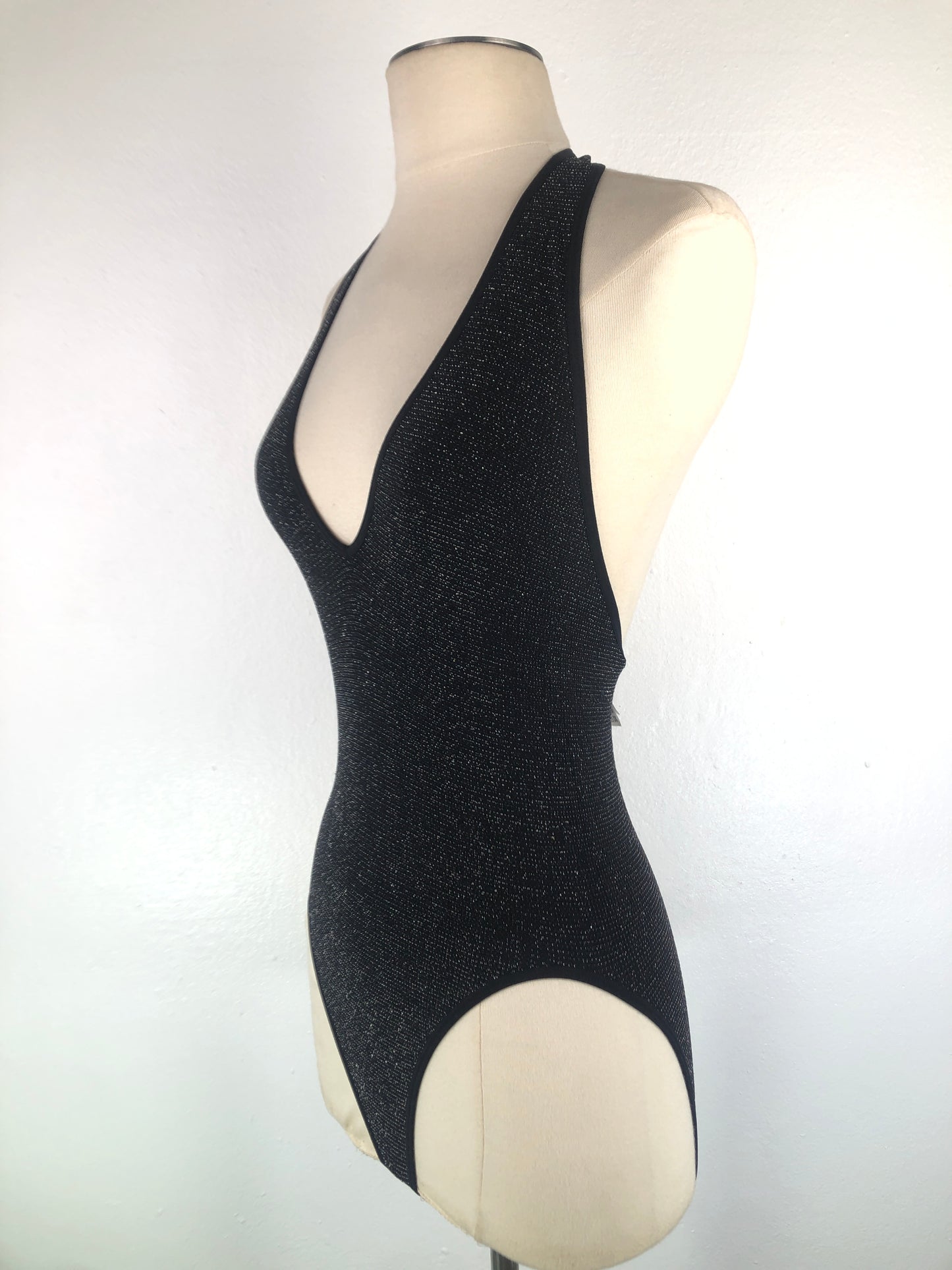 Body Negro de Brillo Forever 21