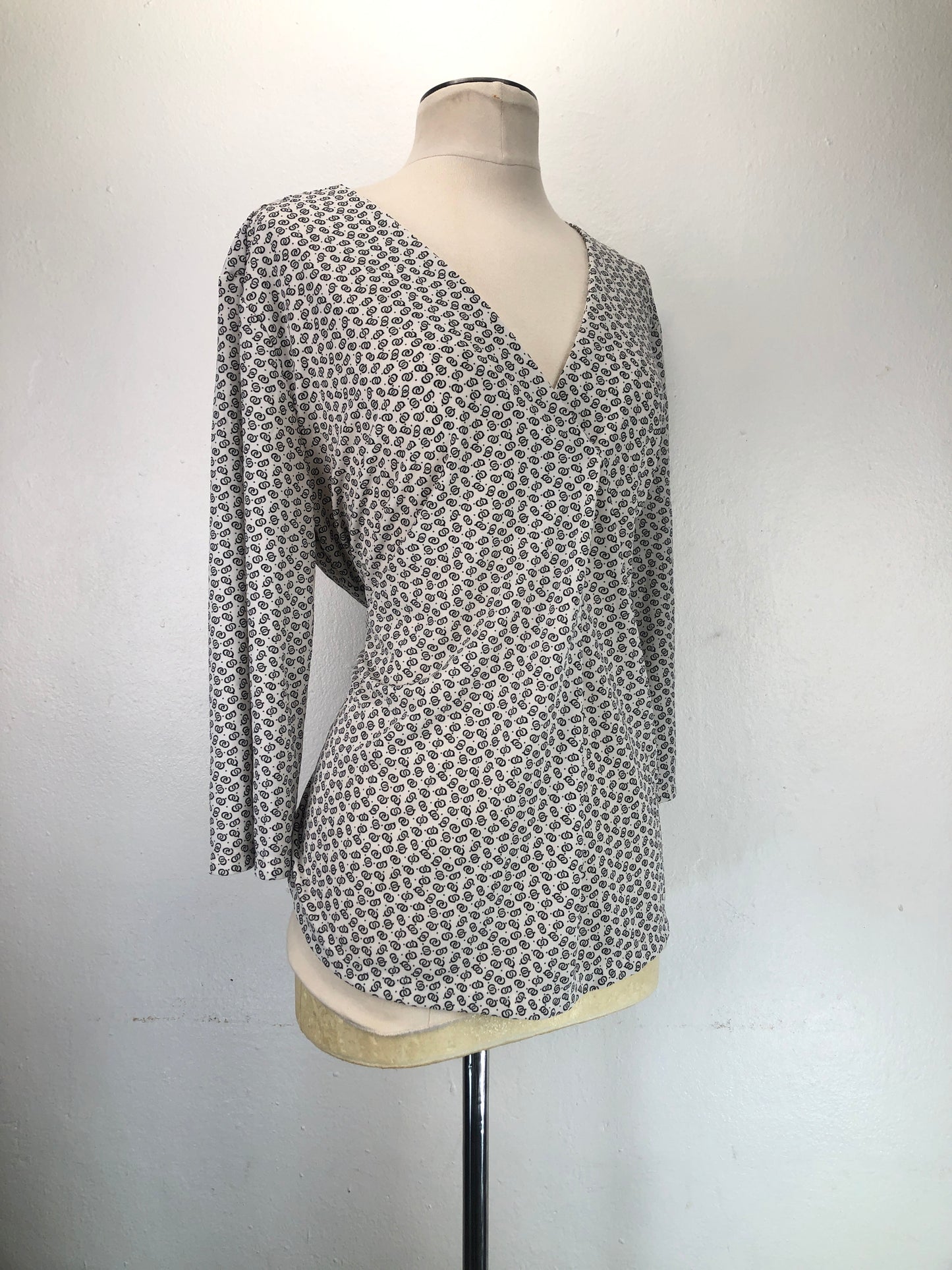 Blusa Blanco de Lunares Ann Taylor