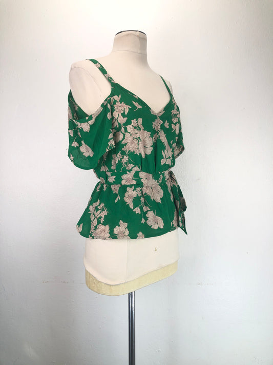 Blusa Verde Floral Sienna Sky