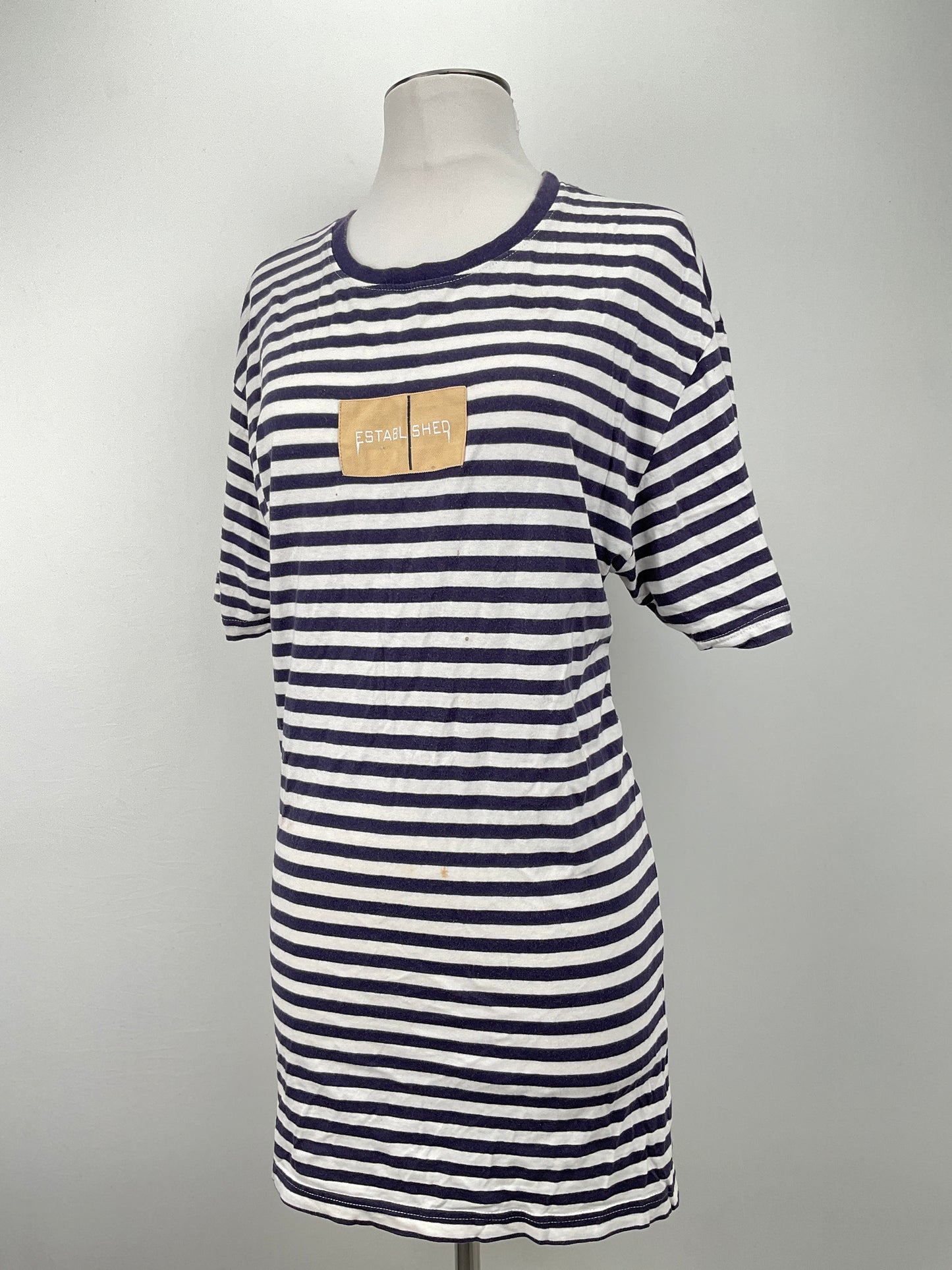 Vestido Blanco de Rayas Well Established