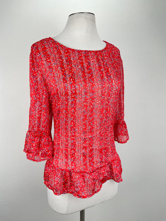 Blusa Naranja Floral W5