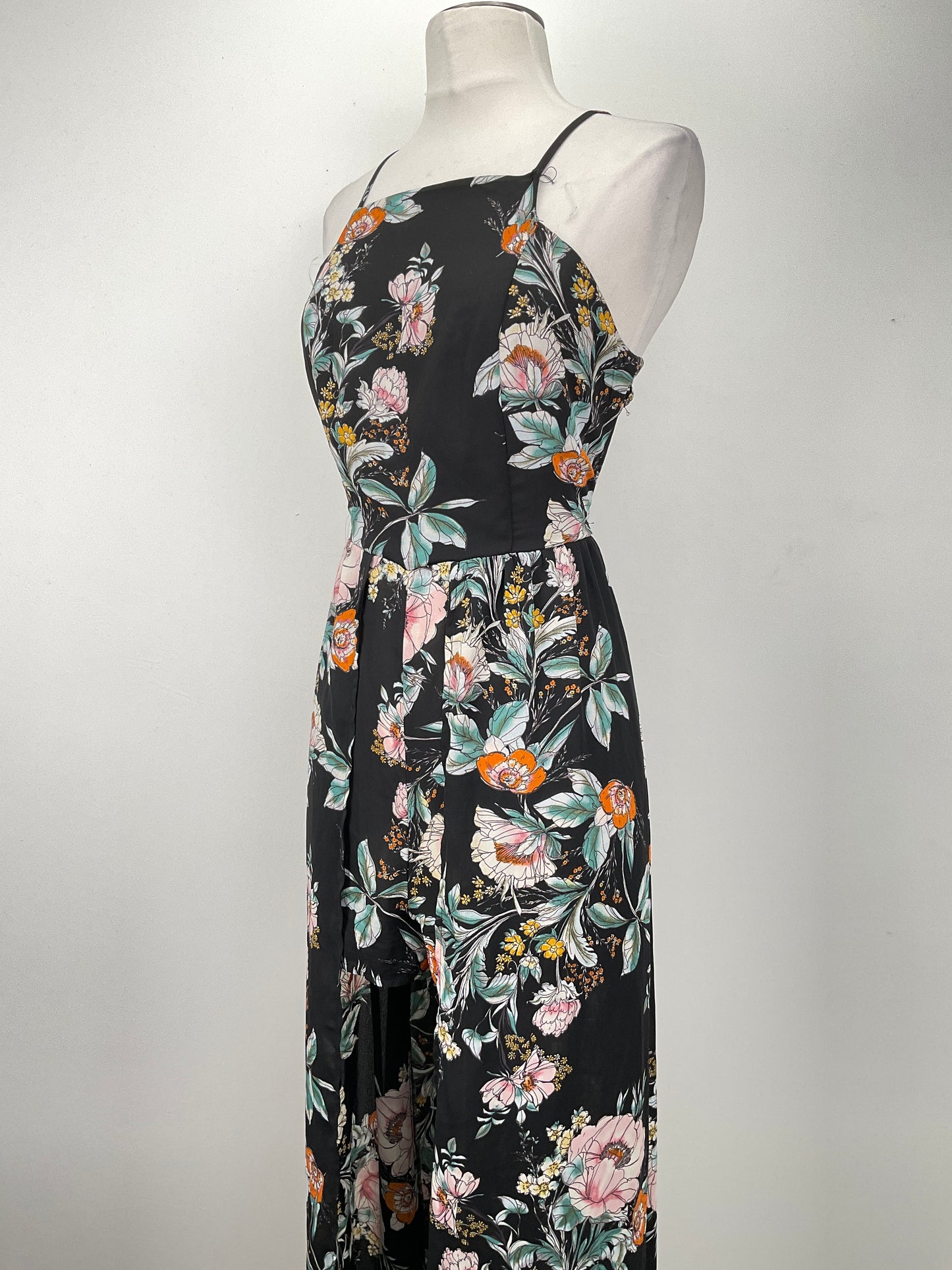 Enterizo Negro Floral Band of Gypsies