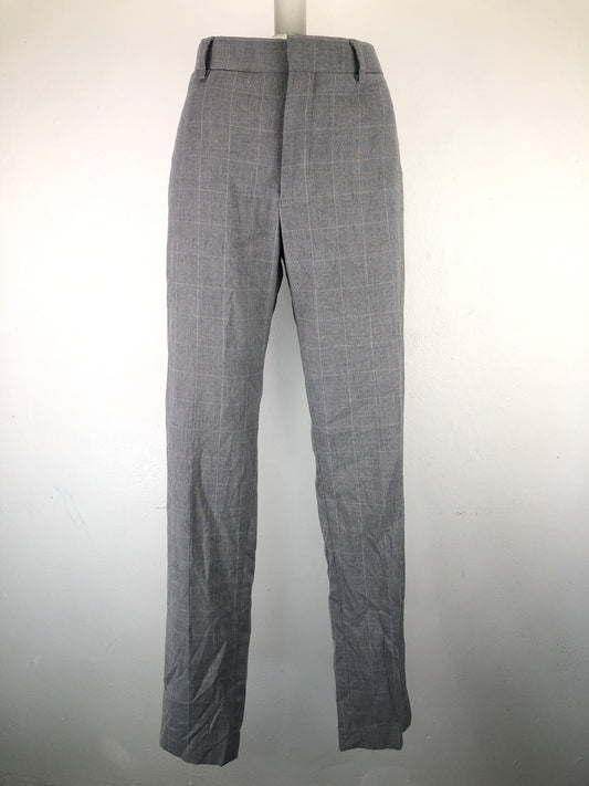 Pantalon Gris de Vestir Cuadro Tailored