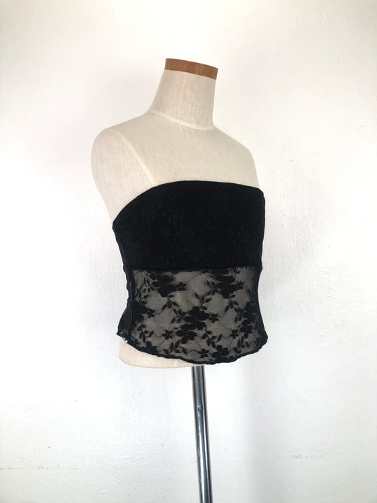 Top Negro de Flores Shein