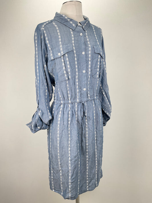 Vestido Gris de Rayas Time and Tru