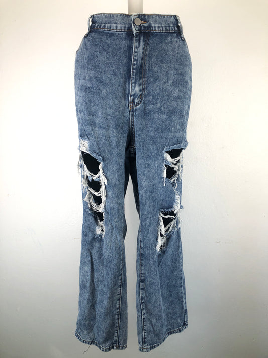 Pantalon Azul claro Jeans Shein