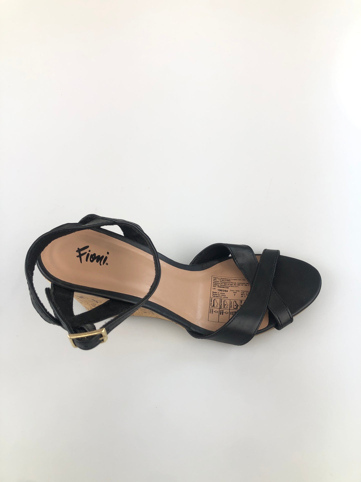 Zapatilla Negro Pataforma Fioni