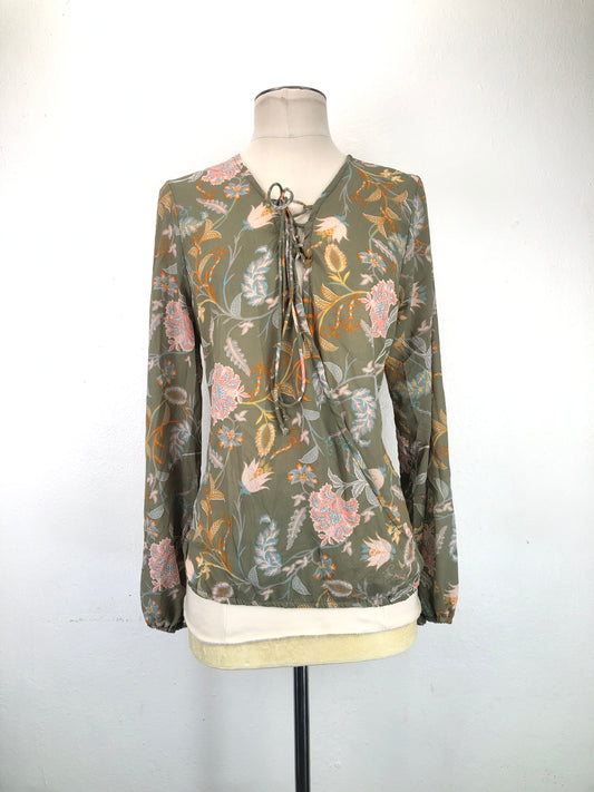 Blusa Verde Floral Live 4 Thuth
