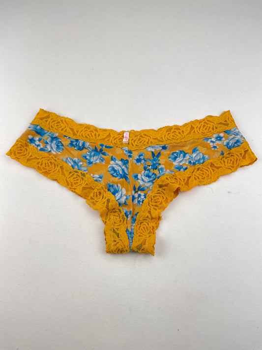 Panti Amarillo Floral Pink