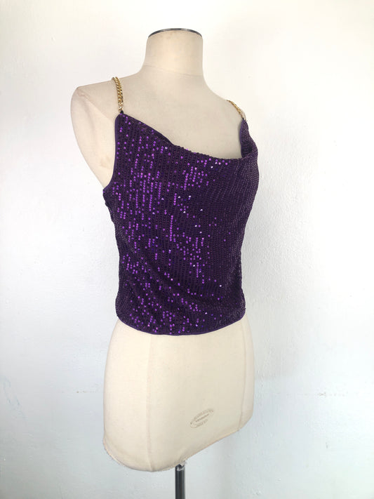 Blusa Morado De Brillo Ladies