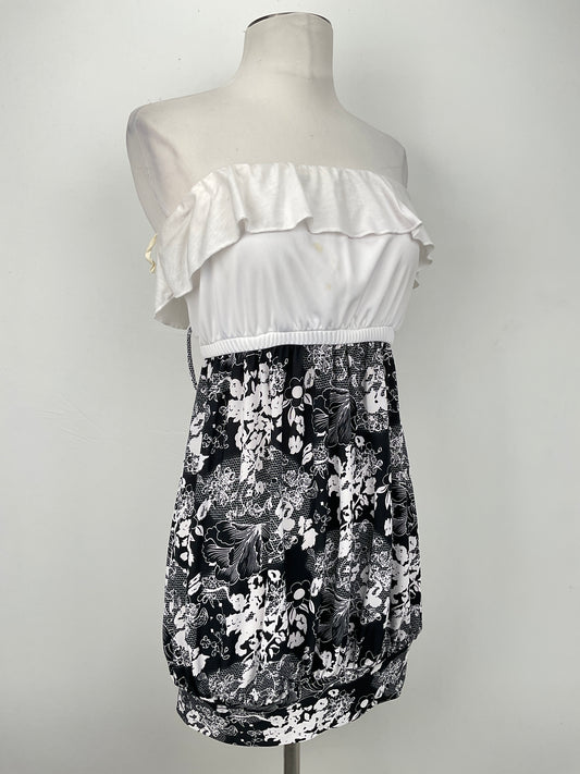 Vestido Blanco Floral Lime