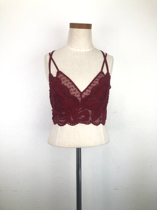 Blusita Rojo Floral vino Aerie