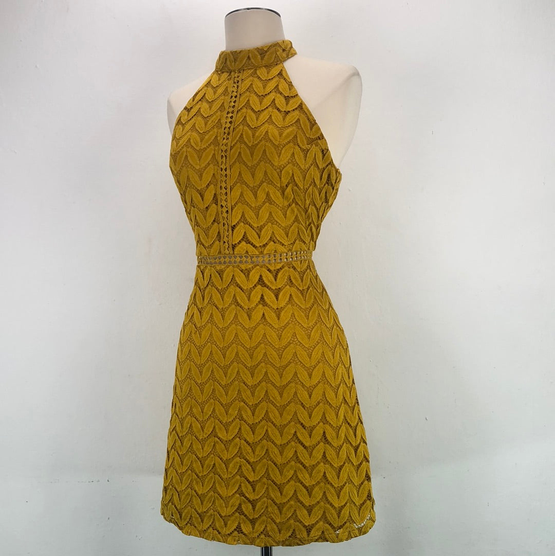 Vestido Amarillo de Encaje Blm Pepper