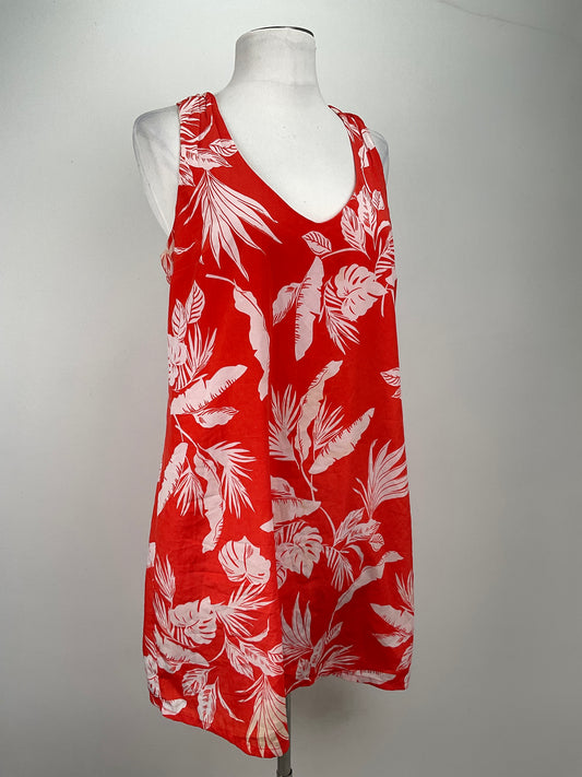 Vestido Naranja Floral Old Navy