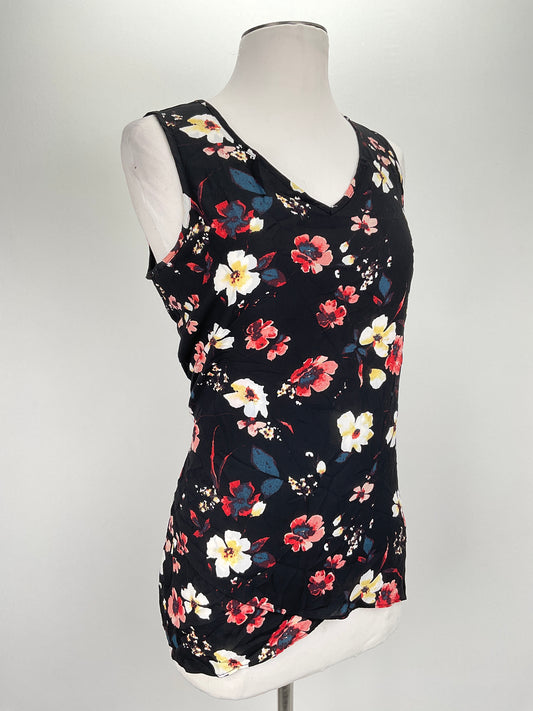 Blusa Negro Floral Chelsea Theodore