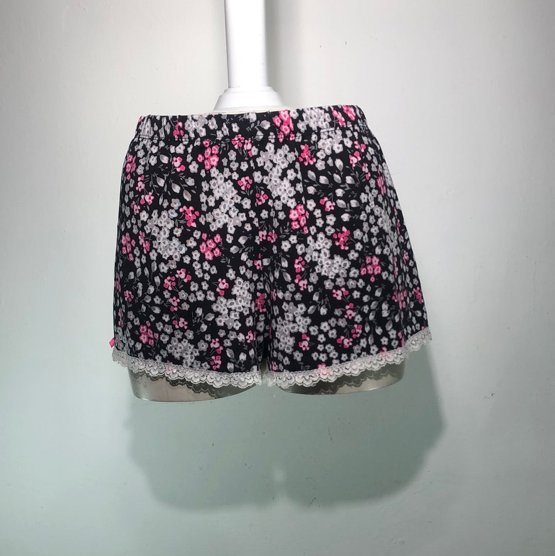 Short de Domir Negro de Flores
