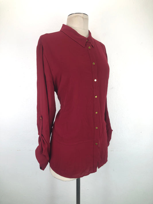 Camisa Rojo vino Variangis